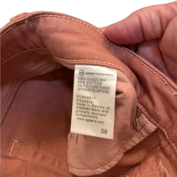 AG Kinsley High Rise Straight Crop Jeans Rust Copper Brown Size 28 - Picture 4 of 11